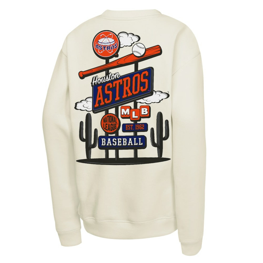 Houston Astros Mitchell & Ness Youth Retro Billboard Sweatshirt Sale