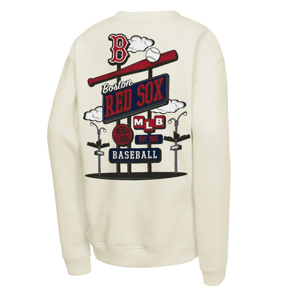 Boston Red Sox Mitchell & Ness Youth Retro Billboard Sweatshirt Outlet