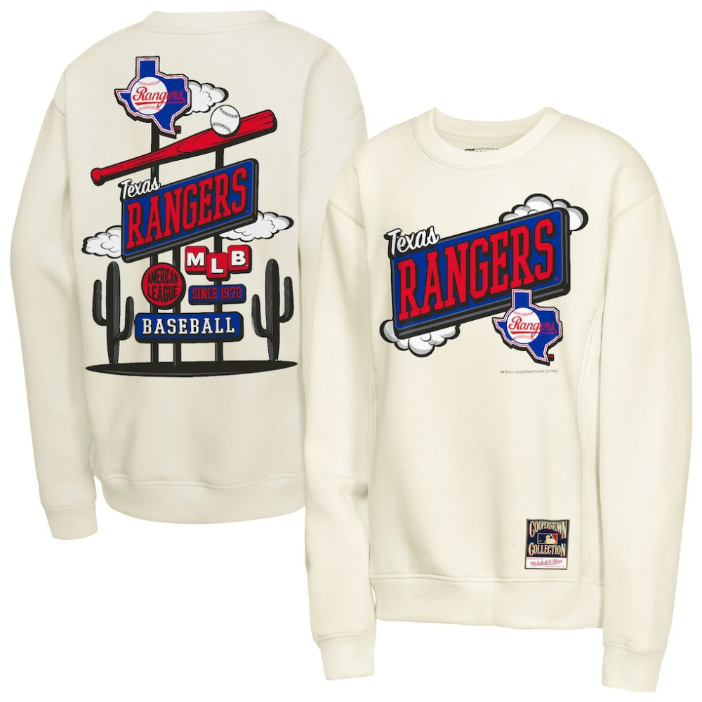 Texas Rangers Mitchell & Ness Youth Retro Billboard Sweatshirt Near Me