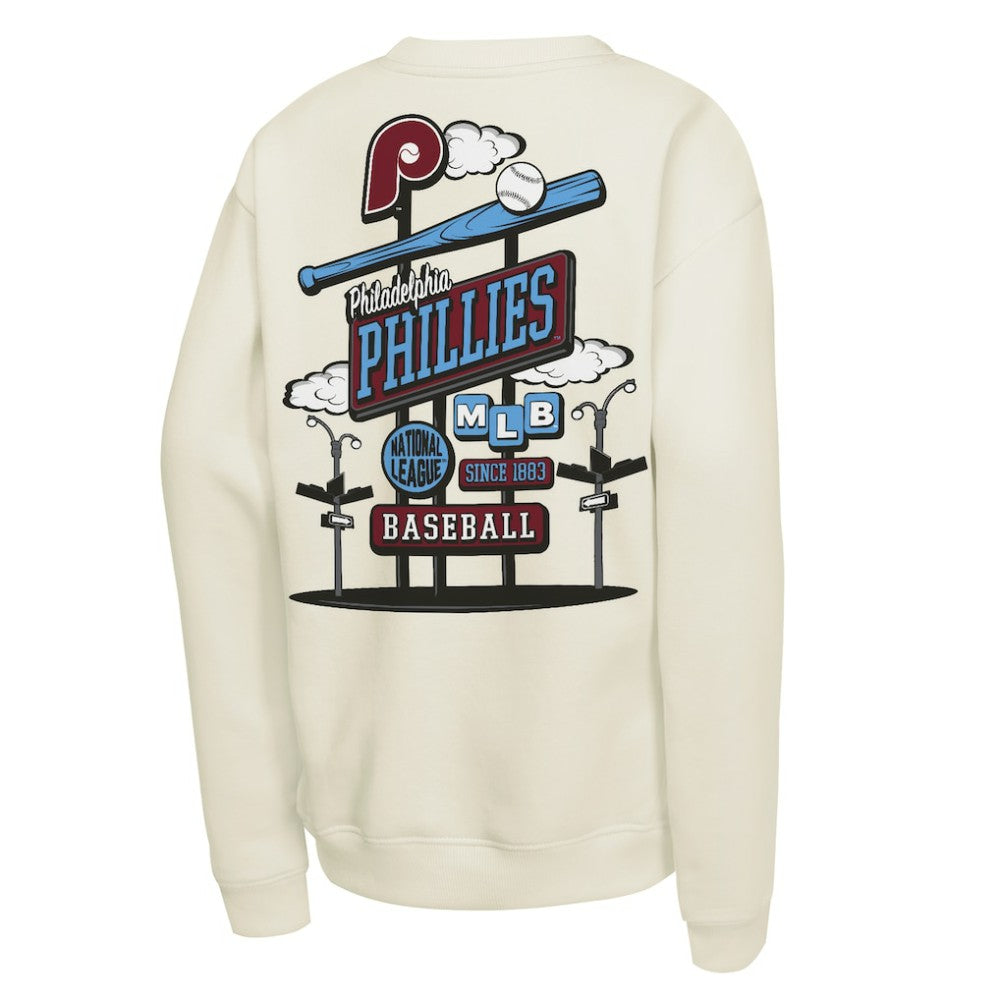 Philadelphia Phillies Mitchell & Ness Youth Retro Billboard Sweatshirt Discount