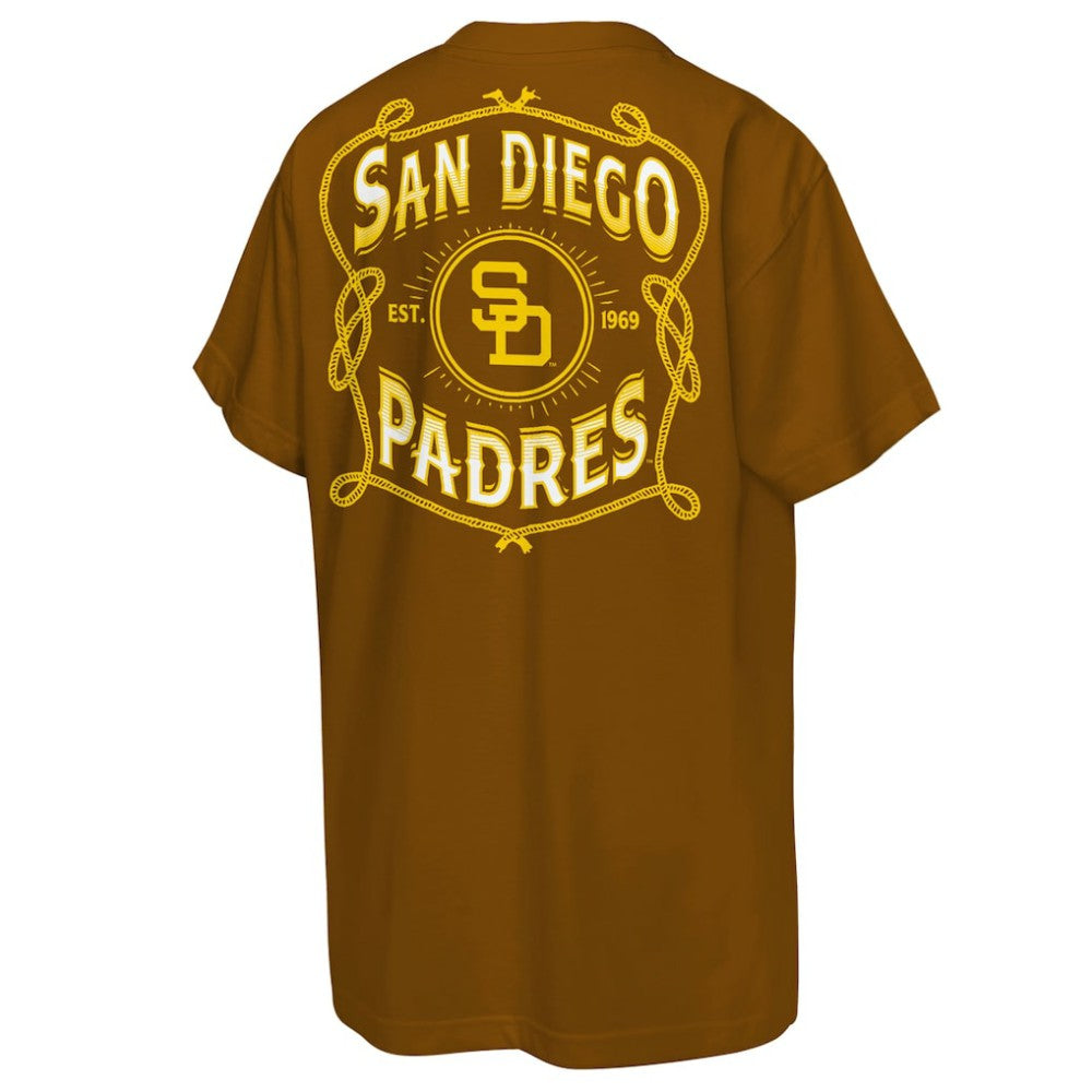 San Diego Padres Mitchell & Ness Youth Cooperstown Rodeo Rope T-Shirt Outlet