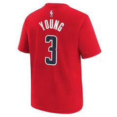 Nike Trae Young Washington Wizards Youth 2026 Name & Number T-Shirt Red