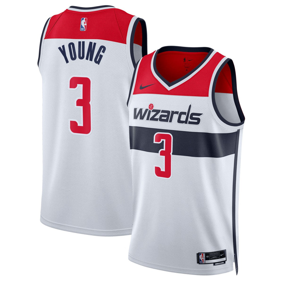 Nike Trae Young Washington Wizards Unisex Swingman Jersey Association Edition White
