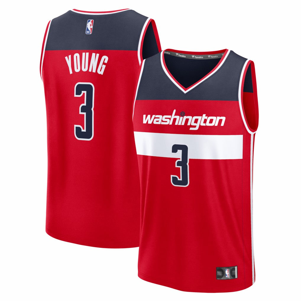Fanatics Trae Young Washington Wizards Fast Break Jersey Icon Edition Red
