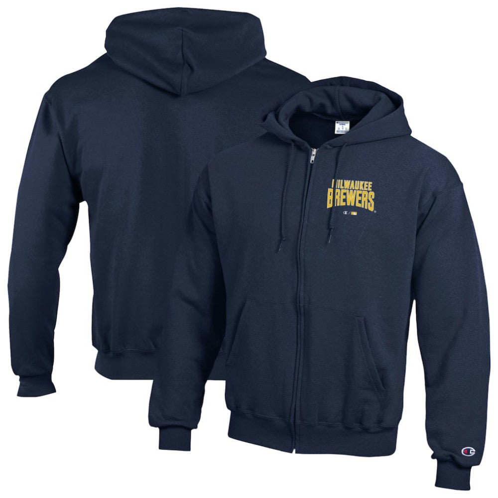 Milwaukee Brewers Champion Eco Powerblend Full-Zip Hoodie Sale