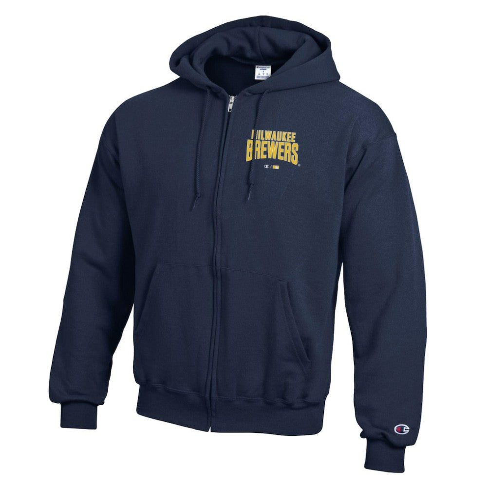 Milwaukee Brewers Champion Eco Powerblend Full-Zip Hoodie Sale