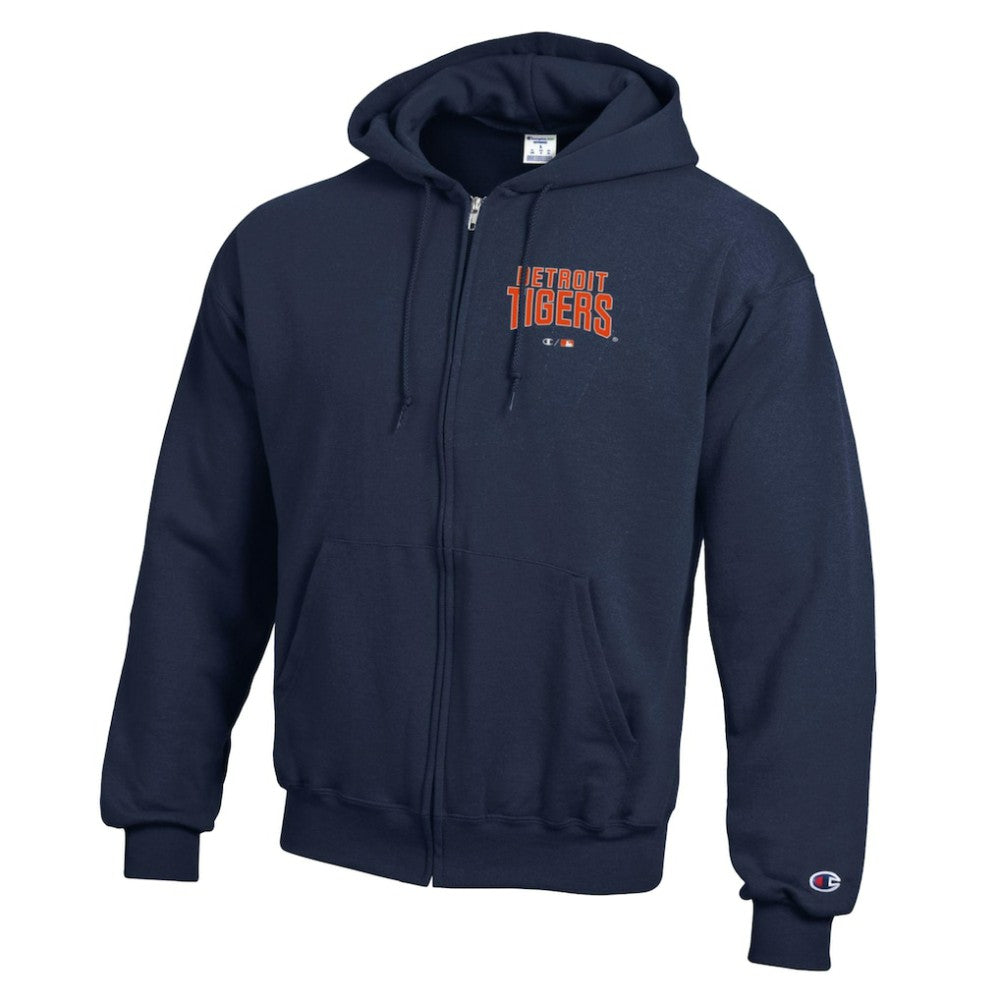 Detroit Tigers Champion Eco Powerblend Full-Zip Hoodie Outlet