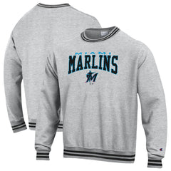 Miami Marlins Champion Reverse Weave Sweatshirt Outlet