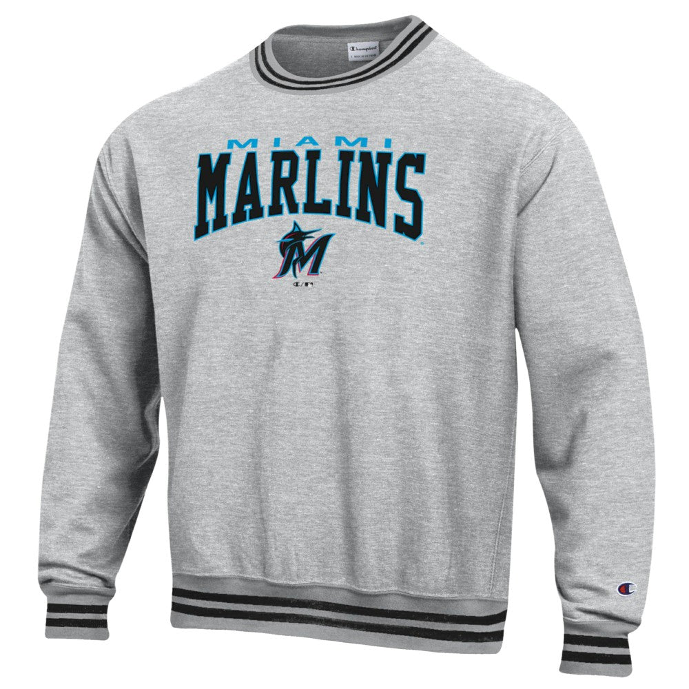 Miami Marlins Champion Reverse Weave Sweatshirt Outlet