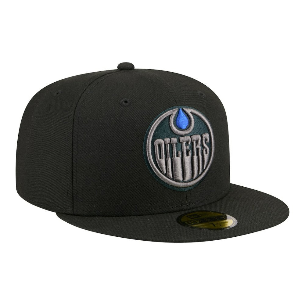 Edmonton Oilers New Era Color Pop 59FIFTY Fitted Hat - Black | New Era online