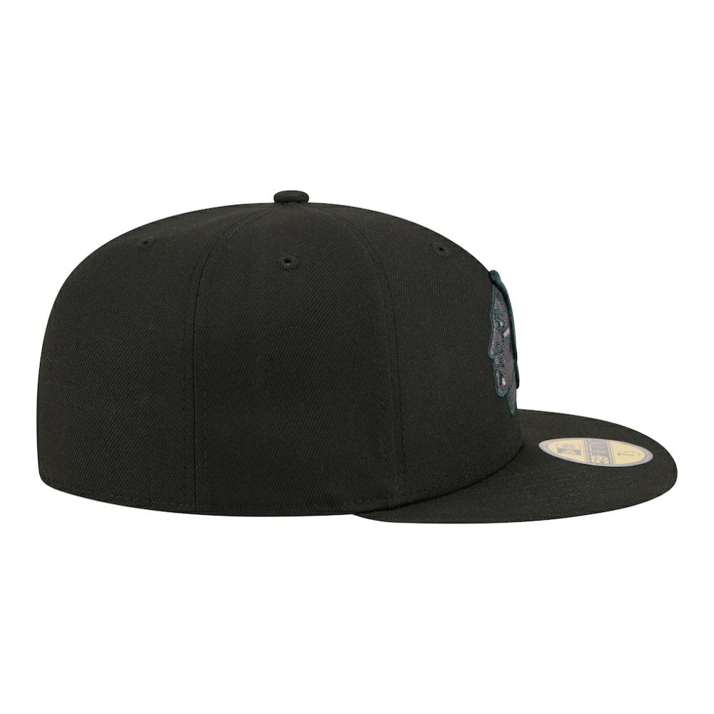 Chicago Blackhawks New Era Color Pop 59FIFTY Fitted Hat - Black | New Era Clearance