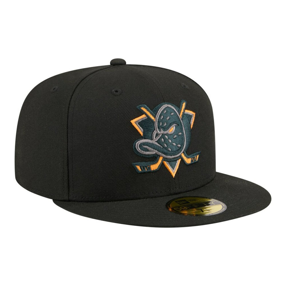 Anaheim Ducks New Era Color Pop 59FIFTY Fitted Hat - Black | New Era near me