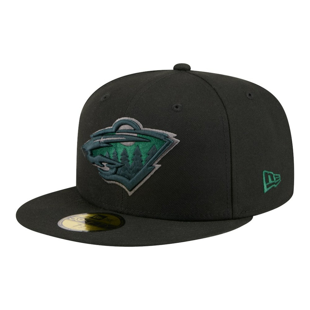 Minnesota Wild New Era Color Pop 59FIFTY Fitted Hat - Black | New Era on sale