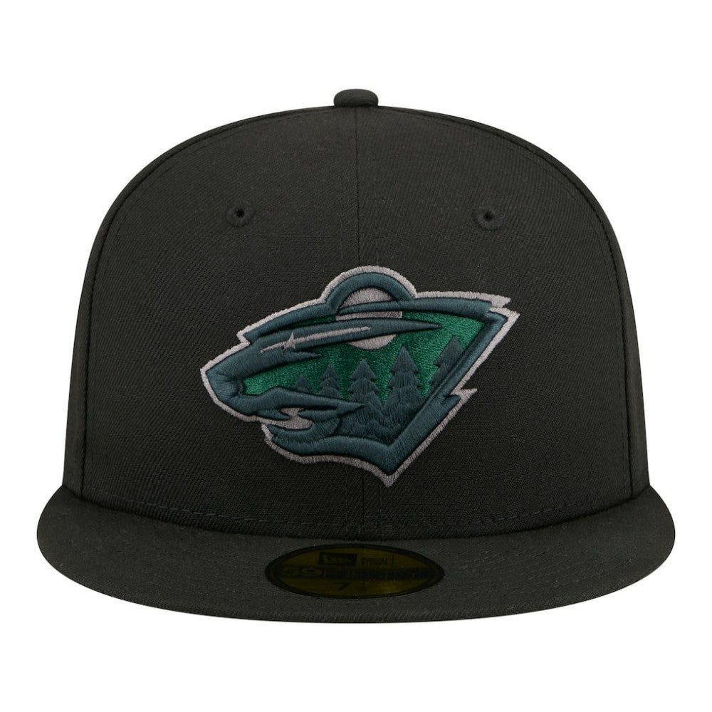Minnesota Wild New Era Color Pop 59FIFTY Fitted Hat - Black | New Era on sale
