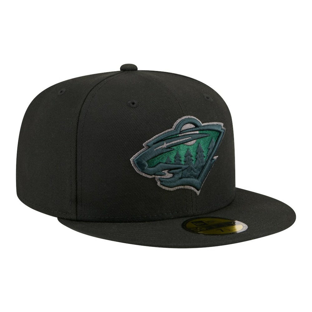 Minnesota Wild New Era Color Pop 59FIFTY Fitted Hat - Black | New Era on sale