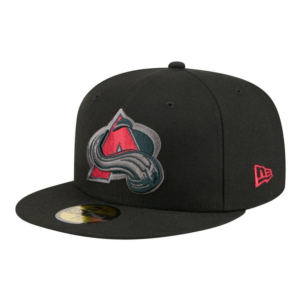 Colorado Avalanche New Era Color Pop 59FIFTY Fitted Hat - Black | New Era near me