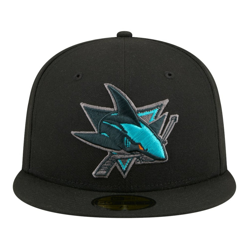 San Jose Sharks New Era Color Pop 59FIFTY Fitted Hat - Black | New Era sale