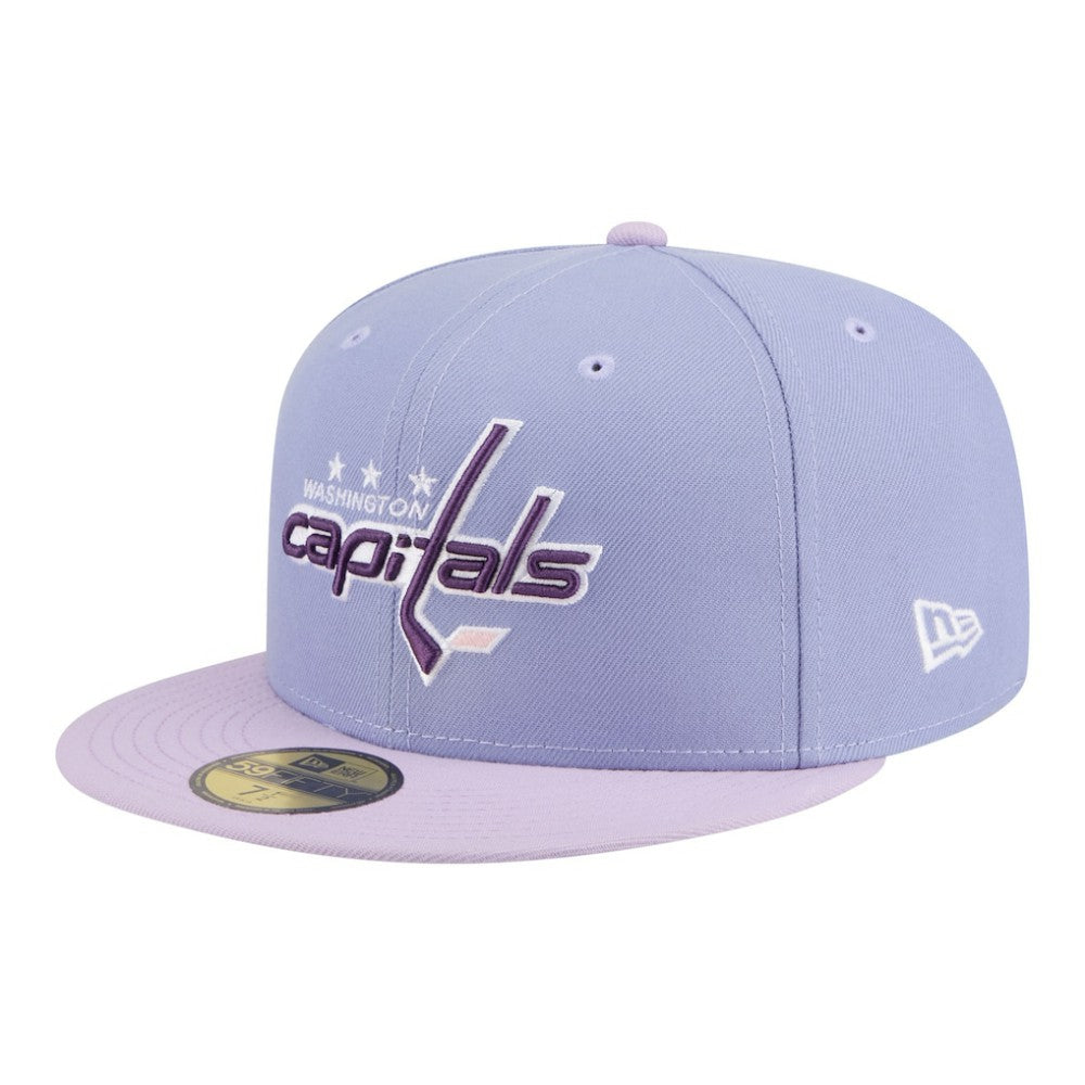 Washington Capitals New Era Lavender Bloom 59FIFTY Fitted Hat - Purple/Light Purple | New Era on sale