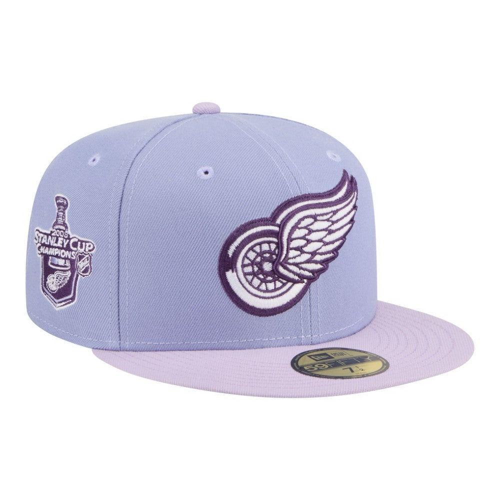 Detroit Red Wings New Era Lavender Bloom 59FIFTY Fitted Hat - Light Purple/Purple | New Era Clearance