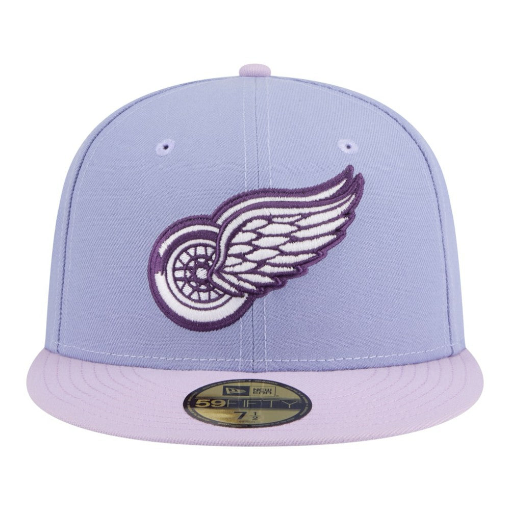 Detroit Red Wings New Era Lavender Bloom 59FIFTY Fitted Hat - Light Purple/Purple | New Era Clearance