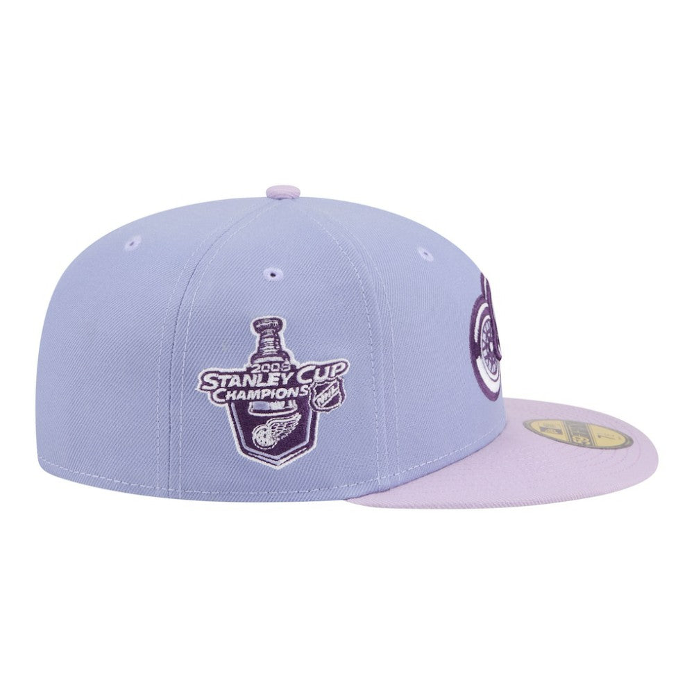 Detroit Red Wings New Era Lavender Bloom 59FIFTY Fitted Hat - Light Purple/Purple | New Era Clearance