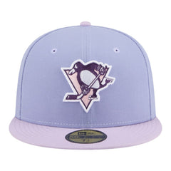 Pittsburgh Penguins New Era Lavender Bloom 59FIFTY Fitted Hat - Light Purple/Purple | New Era on sale