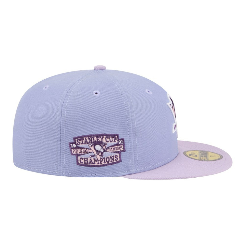 Pittsburgh Penguins New Era Lavender Bloom 59FIFTY Fitted Hat - Light Purple/Purple | New Era on sale