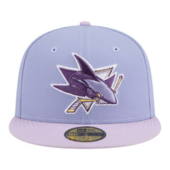 San Jose Sharks New Era Lavender Bloom 59FIFTY Fitted Hat - Light Purple/Purple | New Era sale