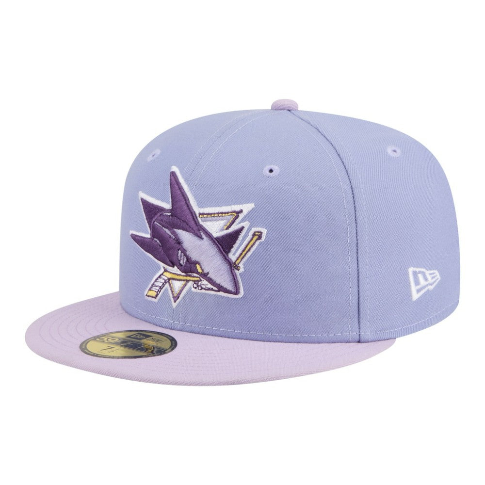 San Jose Sharks New Era Lavender Bloom 59FIFTY Fitted Hat - Light Purple/Purple | New Era sale