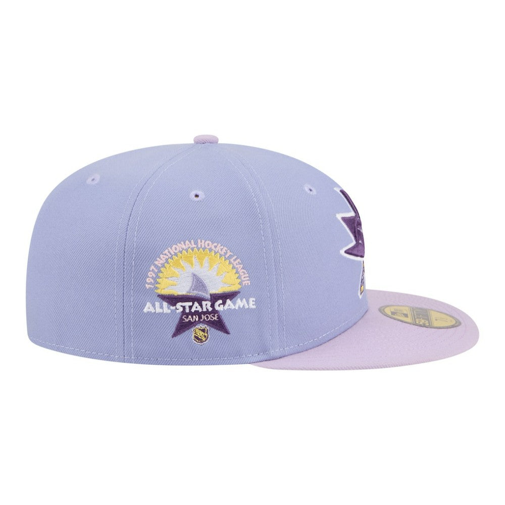 San Jose Sharks New Era Lavender Bloom 59FIFTY Fitted Hat - Light Purple/Purple | New Era sale