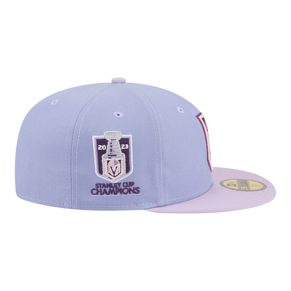 Vegas Golden Knights New Era Lavender Bloom 59FIFTY Fitted Hat - Light Purple/Purple | New Era on sale
