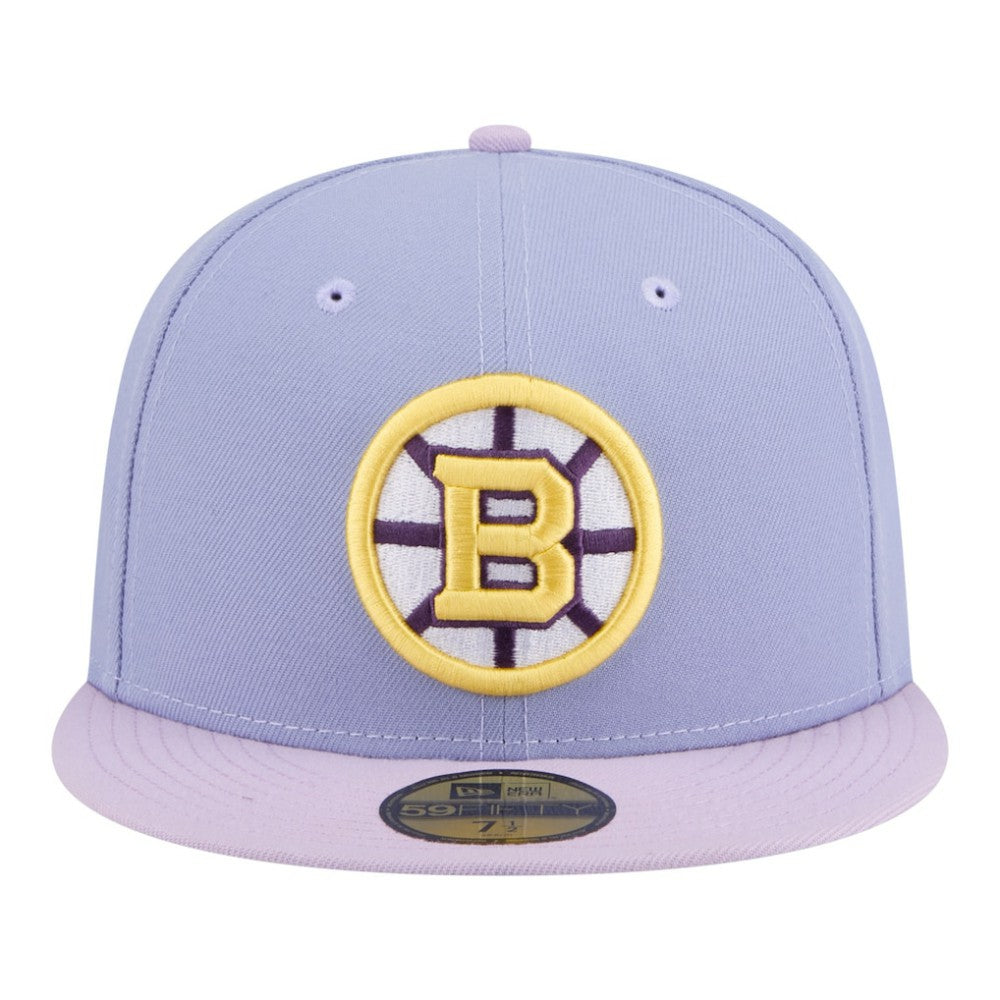 Boston Bruins New Era Lavender Bloom 59FIFTY Fitted Hat - Light Purple/Purple | New Era online