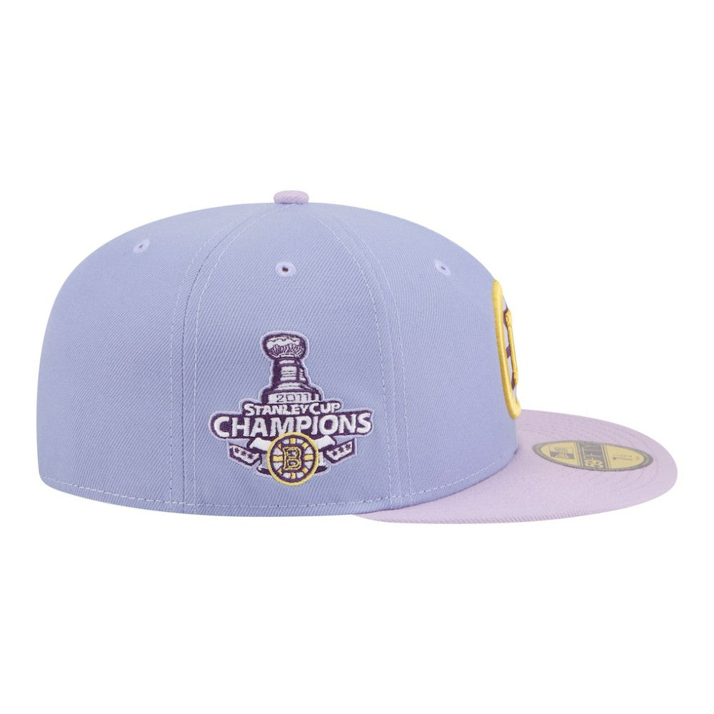 Boston Bruins New Era Lavender Bloom 59FIFTY Fitted Hat - Light Purple/Purple | New Era online