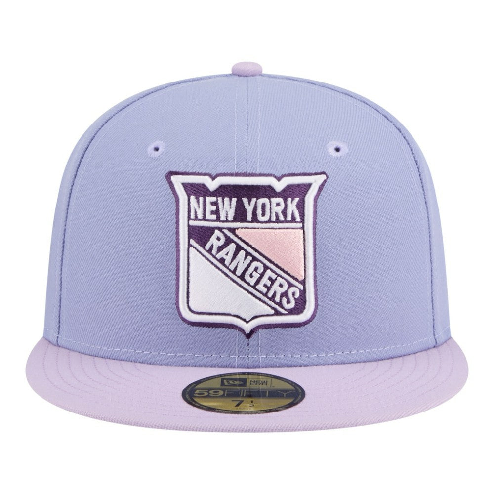 New York Rangers New Era Lavender Bloom 59FIFTY Fitted Hat - Light Purple/Purple | New Era Lifestyle