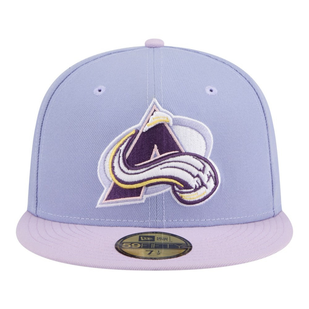 Colorado Avalanche New Era Lavender Bloom 59FIFTY Fitted Hat - Light Purple/Purple | New Era near me