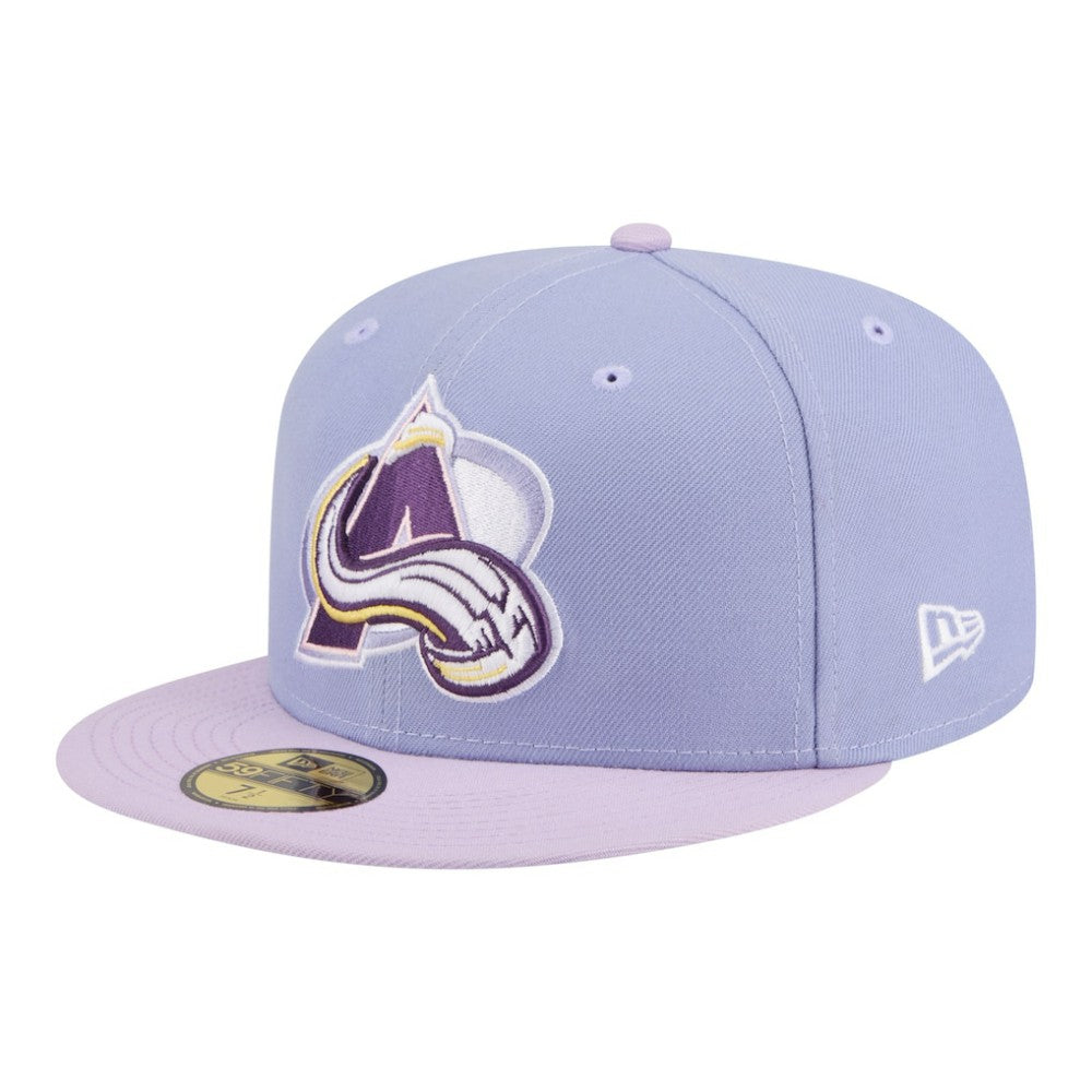 Colorado Avalanche New Era Lavender Bloom 59FIFTY Fitted Hat - Light Purple/Purple | New Era near me