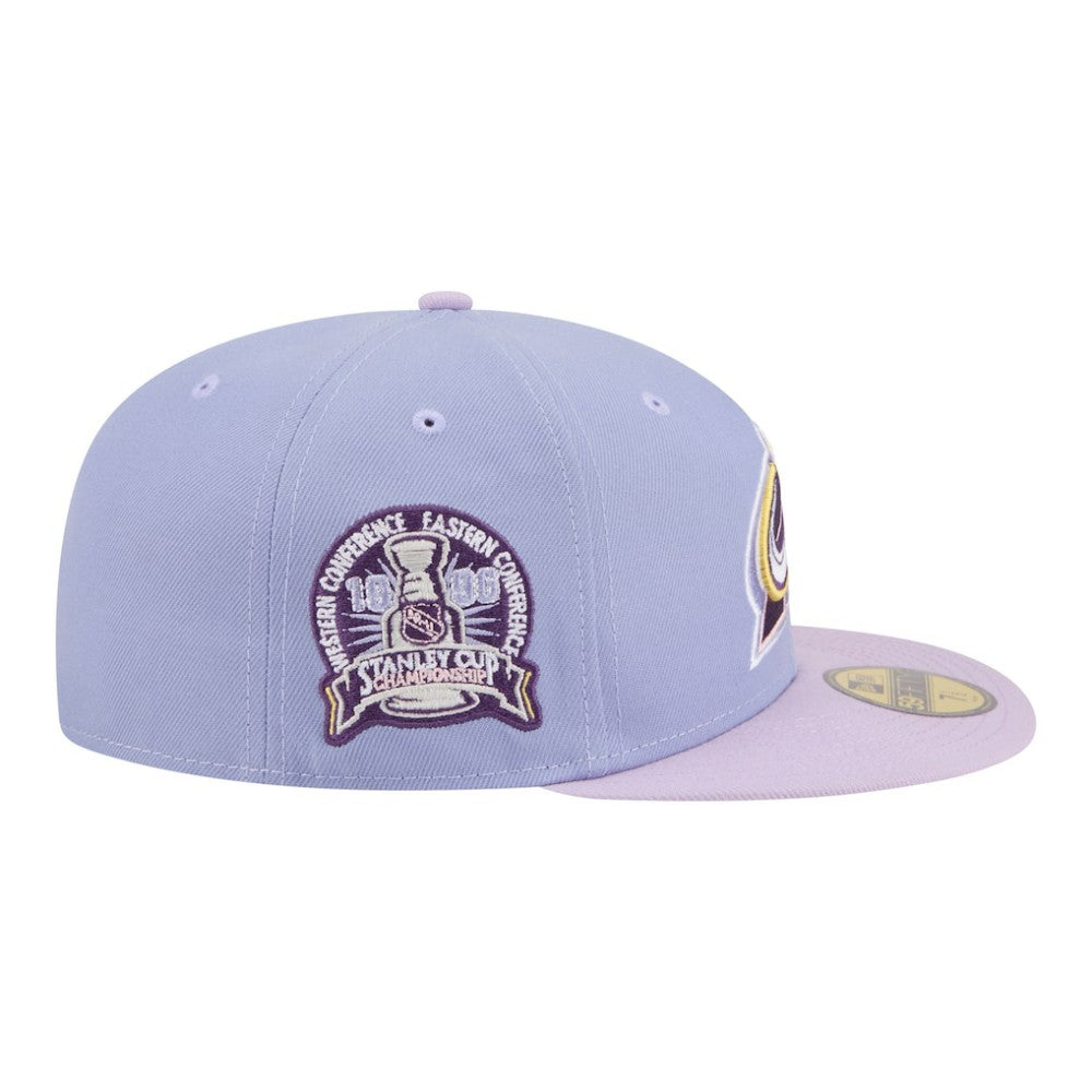 Colorado Avalanche New Era Lavender Bloom 59FIFTY Fitted Hat - Light Purple/Purple | New Era near me