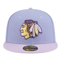 Chicago Blackhawks New Era Lavender Bloom 59FIFTY Fitted Hat - Light Purple/Purple | New Era online