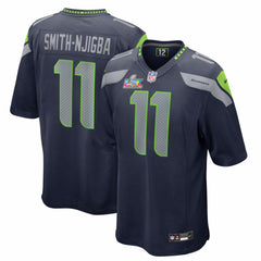 Jaxon Smith-Njigba Seattle Seahawks Super Bowl LX Patch Game Jersey - College Navy - Nike