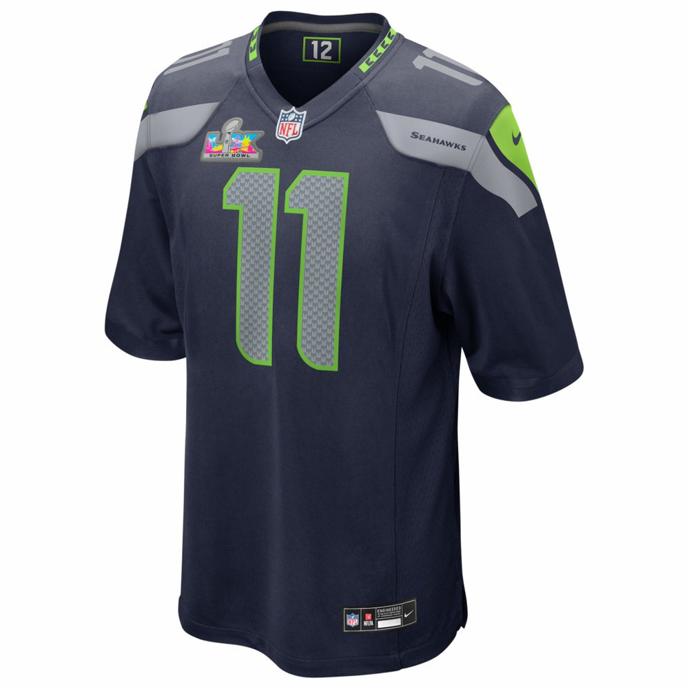 Jaxon Smith-Njigba Seattle Seahawks Super Bowl LX Patch Game Jersey - College Navy - Nike