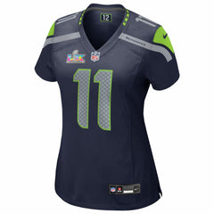 Jaxon Smith-Njigba Seattle Seahawks Women's Super Bowl LX Patch Game Jersey - College Navy - Nike