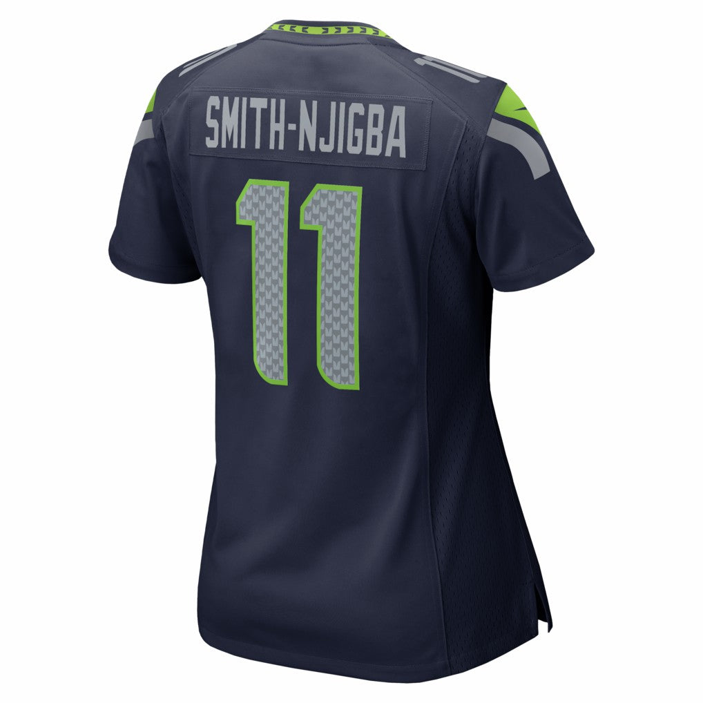 Jaxon Smith-Njigba Seattle Seahawks Women's Super Bowl LX Patch Game Jersey - College Navy - Nike