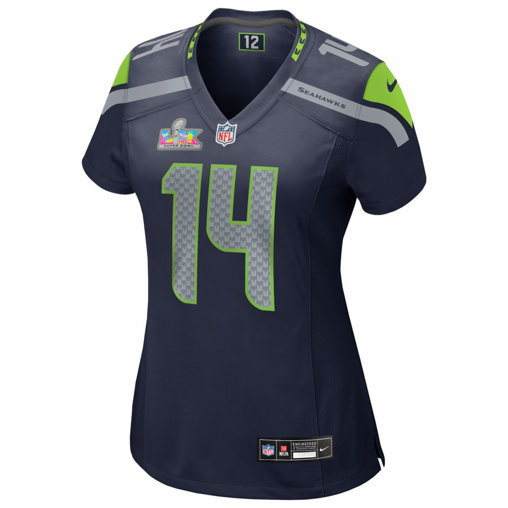 Sam Darnold Seattle Seahawks Women's Super Bowl LX Patch Game Jersey - College Navy - Nike