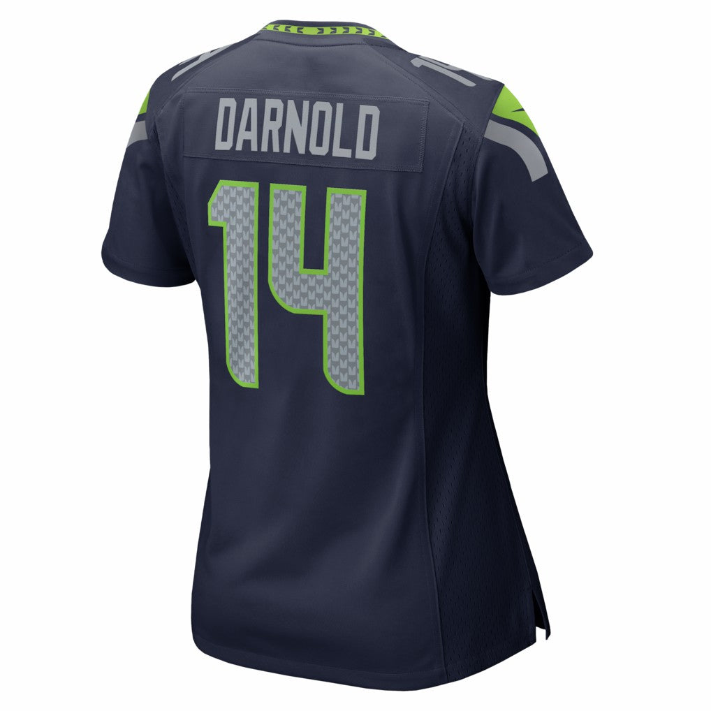 Sam Darnold Seattle Seahawks Women's Super Bowl LX Patch Game Jersey - College Navy - Nike