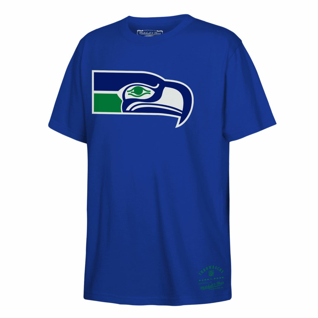 Seattle Seahawks Youth Retro Logo T-Shirt - Royal - Mitchell & Ness