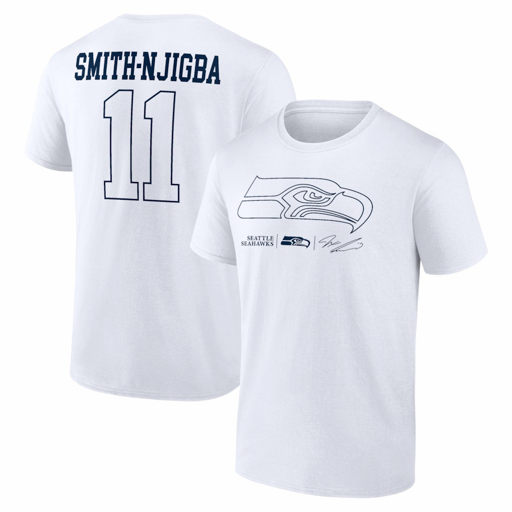 Jaxon Smith-Njigba Seattle Seahawks Tonal Name & Number T-Shirt - White - NFL