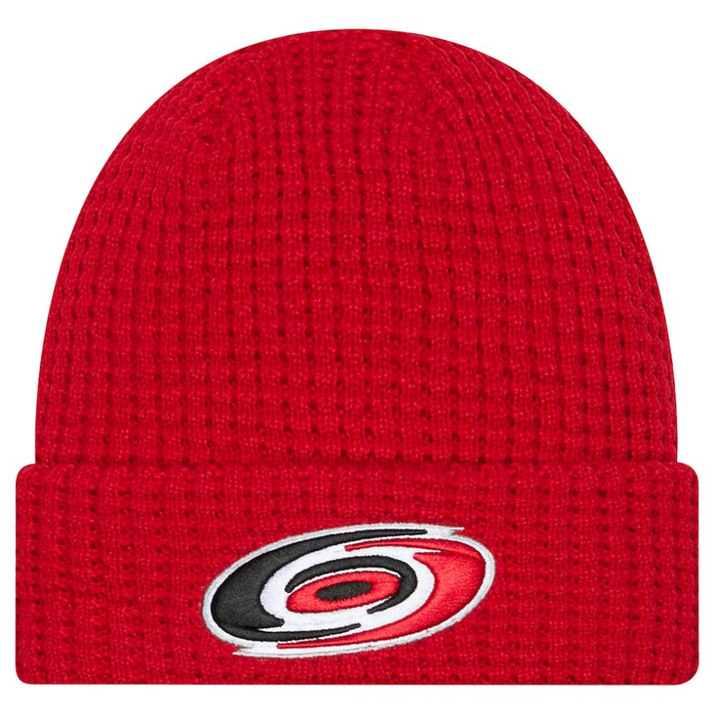 Carolina Hurricanes New Era Waffle Cuffed Knit Hat - Red | New Era near me