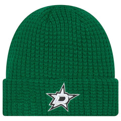 Dallas Stars New Era Waffle Cuffed Knit Hat - Kelly Green | New Era sale