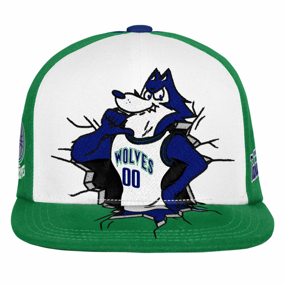 Mitchell & Ness Minnesota Timberwolves Youth Mascot Snapback Hat Green