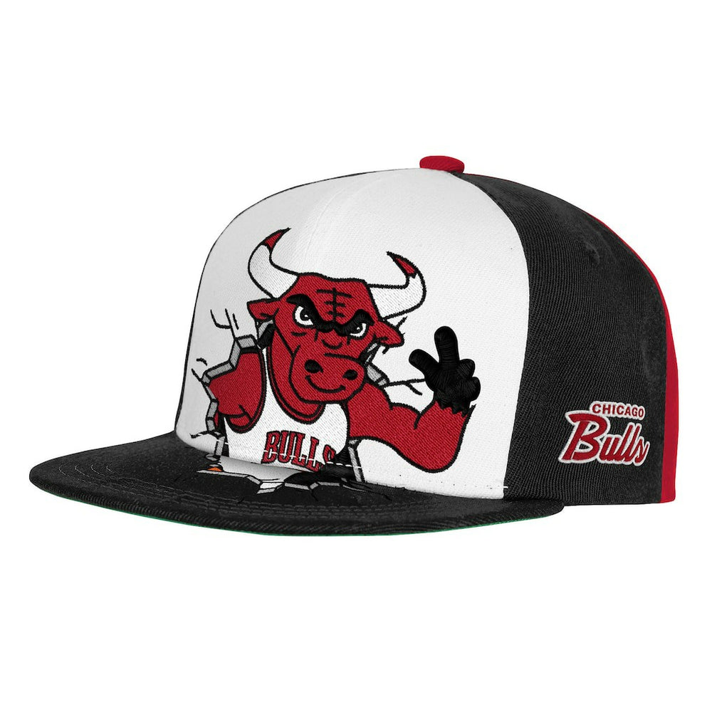 Mitchell & Ness Chicago Bulls Youth Mascot Snapback Hat Black